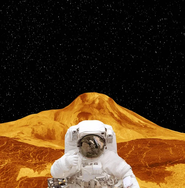 stock image Astronaut on the planet surface. The elements of this image furn