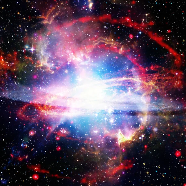 Fundo Espacial com Nebulosa Colorida da Nuvem da Galáxia. Os elementos — Fotografia de Stock