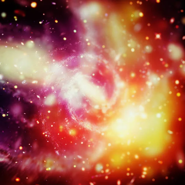 星雲と星を持つ空間の背景。このイマの要素 — ストック写真