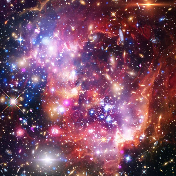 Galax, nebulosa och gas. De delar av denna bild som — Stockfoto