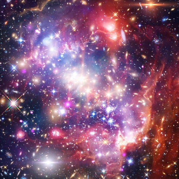 Galax, nebulosa och gas. De delar av denna bild som — Stockfoto