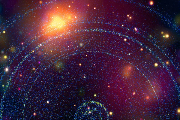 太空中的星场星云和气体拥塞。元素 — 图库照片