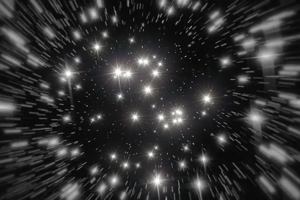 Estrelas em movimento. Salto espacial. Astro fundo . — Fotografia de Stock