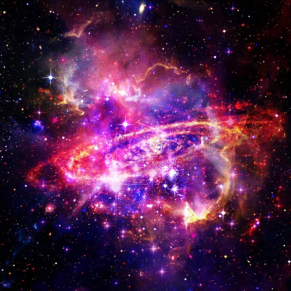 Fondo espacial con colorida nebulosa Galaxy Cloud. Los elementos — Foto de Stock