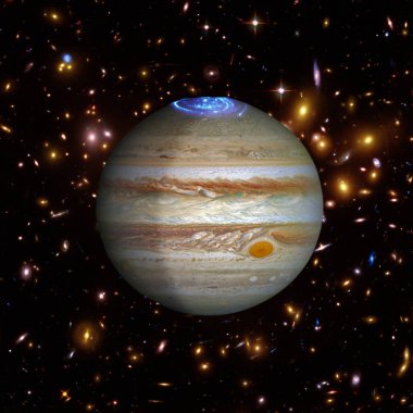 Jüpiter. Nasa tarafından döşenmiş bu görüntünün unsurları.