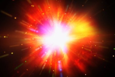 Işık patlamasının soyut arka planı. Starburst. Güneş ışınları. Bu,