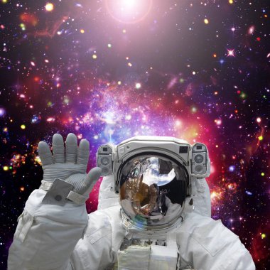 Astronot dalgaları. Nasa tarafından döşenmiş bu görüntünün unsurları.
