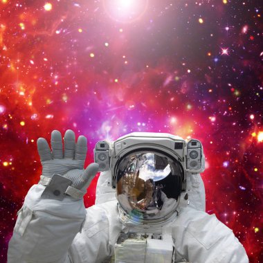 Astronot dalgaları. Nasa tarafından döşenmiş bu görüntünün unsurları.