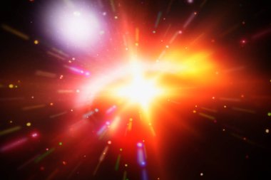 Işık patlamasının soyut arka planı. Starburst. Güneş ışınları. Bu,
