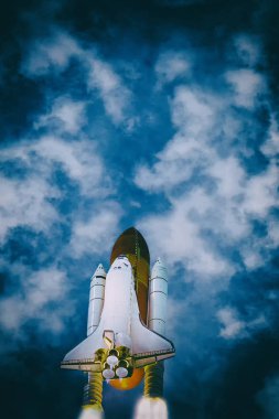 Roket uzay gemisi. Nasa tarafından döşenmiş bu görüntünün unsurları.