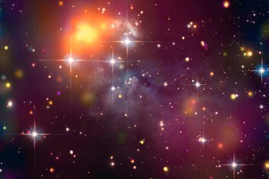 Parlıyordu galaksi. Bu görüntünün unsurları tarafından döşenmiş 