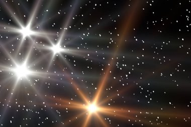 Uzaydaki yıldızlar. Çok sayıda yıldızın soyut arka planı. 