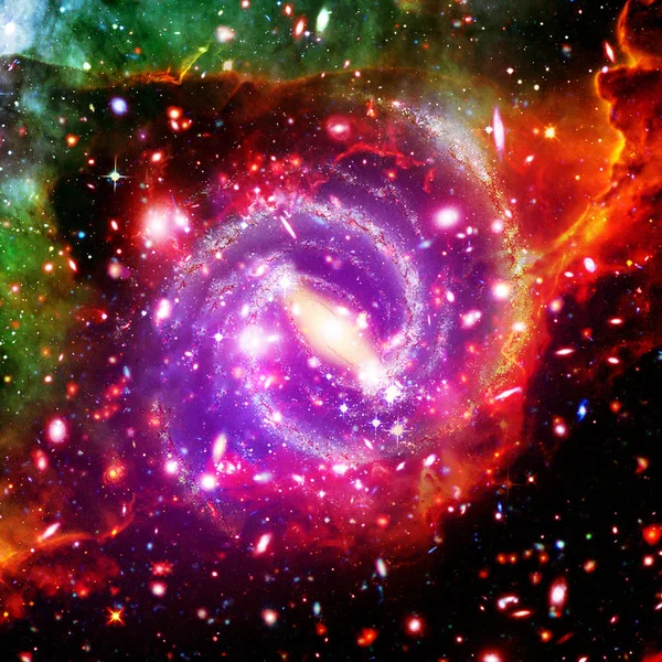 Nebel und Galaxien im All. die Elemente dieses Bildes liefern — Stockfoto