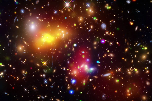 Зоряне скупчення і галактика. Елементи цього зображення, оброблені — стокове фото