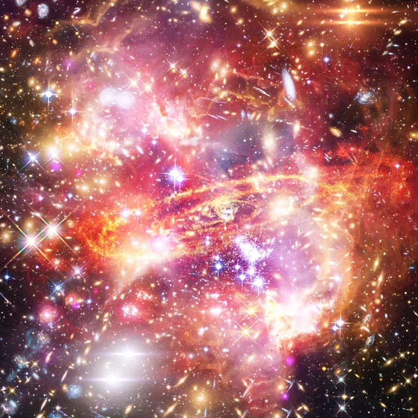 Galax, nebulosa och gas. De delar av denna bild som — Stockfoto