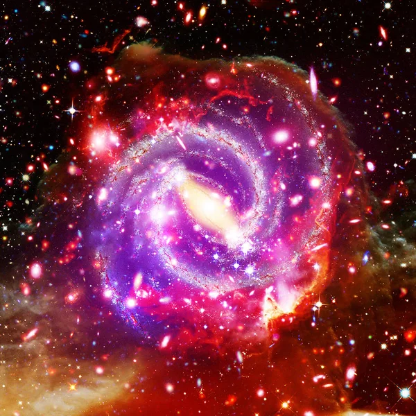 Nebulosa e galáxias no espaço. Os elementos desta imagem fornecer — Fotografia de Stock