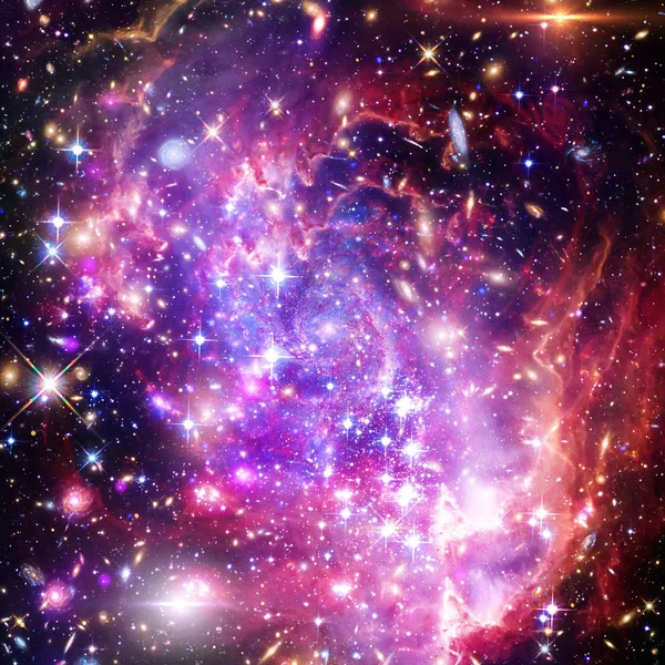 Galax, nebulosa och gas. De delar av denna bild som — Stockfoto