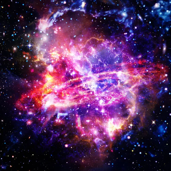 Space Background with Colorful Galaxy Cloud Nebula. The elements