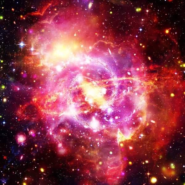 Przestrzeń tło z Colorful galaktyka chmura Mgławica. Elementy — Zdjęcie stockowe