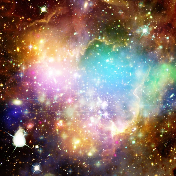 Galaxy and light. The elements of this image furnished by NASA. — Stock Photo, Image