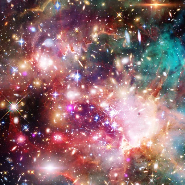 Galáxia, nebulosa e gás. Os elementos desta imagem fornecidos por — Fotografia de Stock