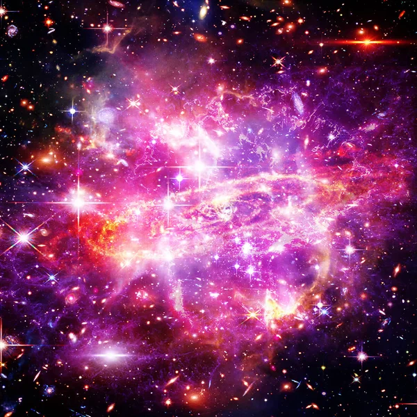Space háttér színes Galaxy Cloud Nebula. Az elemek — Stock Fotó