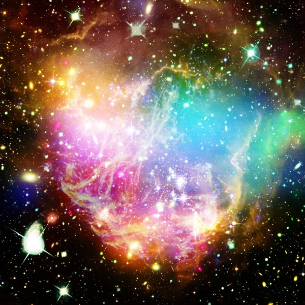 Galax och ljus. Elementen i denna bild möblerad av NASA. — Stockfoto