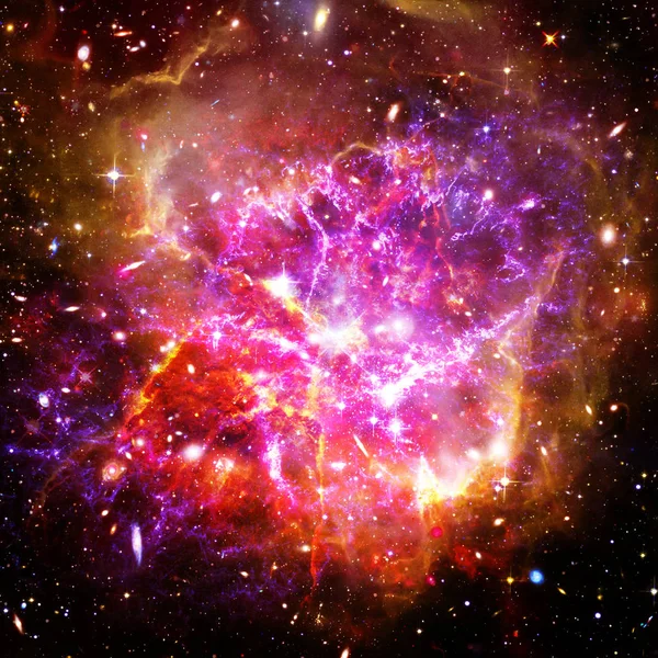 Galaksi ve ışık. Nasa tarafından döşenmiş bu görüntünün unsurları. — Stok fotoğraf