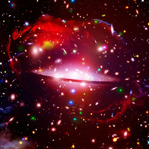 스타 필드, 은하와 플레어. 이 이미지 가구의 요소 — 스톡 사진