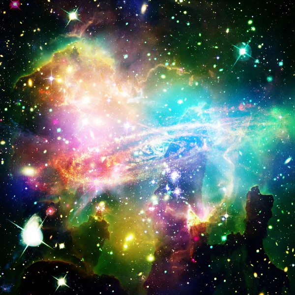 Úžasný výhled na Galaxii a hvězdy. Prvky této bitové kopie — Stock fotografie
