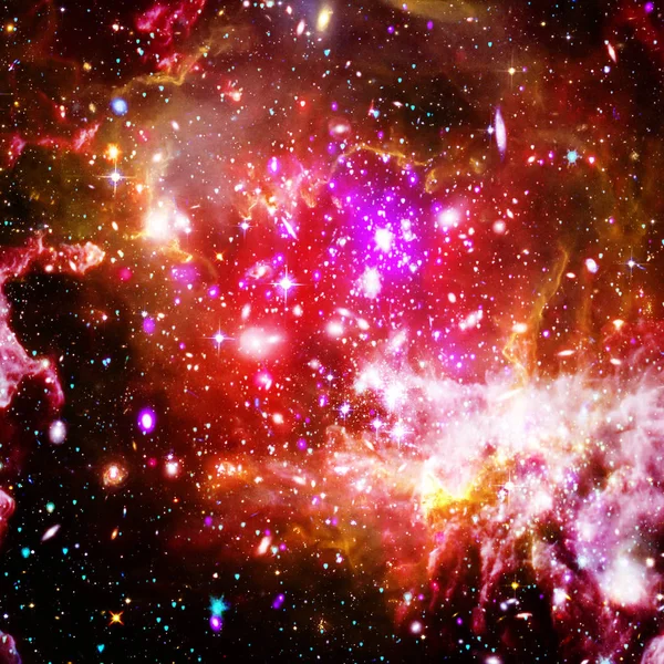 Galaksi ve ışık. Nasa tarafından döşenmiş bu görüntünün unsurları.