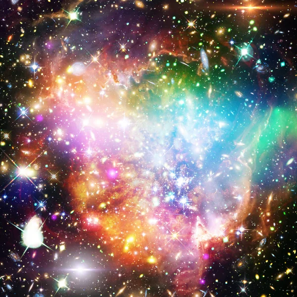 Galax, nebulosa och gas. De delar av denna bild som — Stockfoto