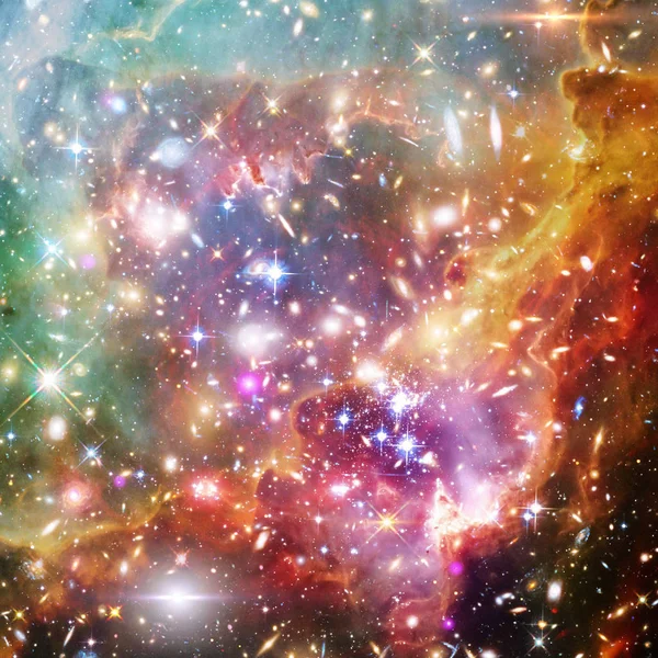 Galax, nebulosa och gas. De delar av denna bild som — Stockfoto