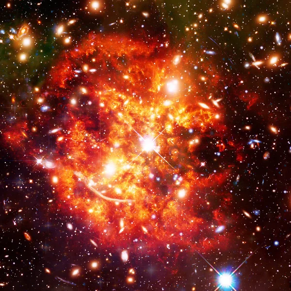 Θαυμάσιος γαλαξίας, νεφέλωμα και αστέρια. Τα στοιχεία αυτής της εικόνας f — Φωτογραφία Αρχείου