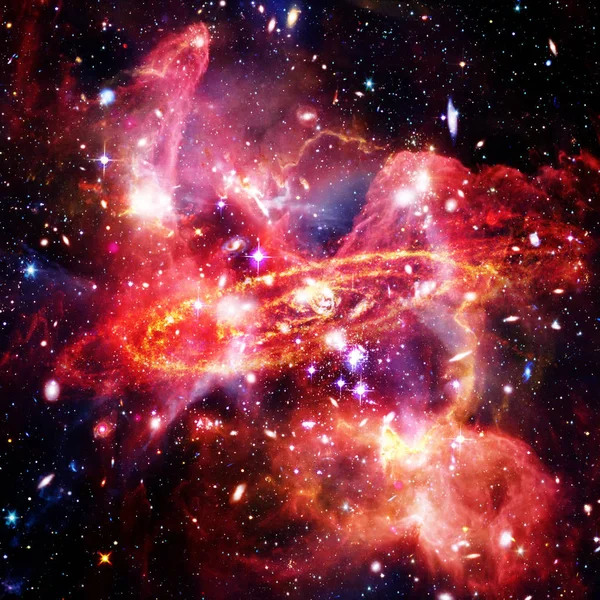Fondo espacial con colorida nebulosa Galaxy Cloud. Los elementos — Foto de Stock