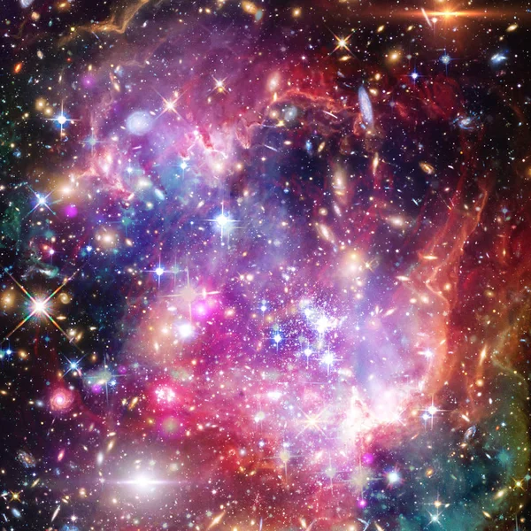 Galax, nebulosa och gas. De delar av denna bild som — Stockfoto