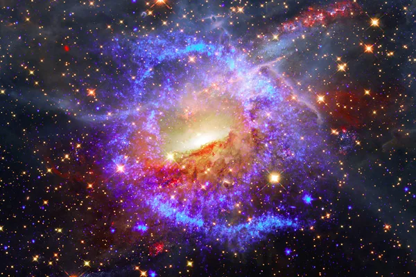 Ωραίος γαλαξίας. Νεφελώματα και αστέρια. Τα στοιχεία αυτής της εικόνας — Φωτογραφία Αρχείου