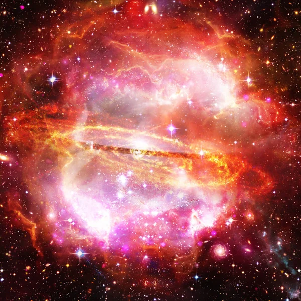 Galaksi ve yıldızlar. Nasa tarafından döşenmiş bu görüntünün unsurları. — Stok fotoğraf