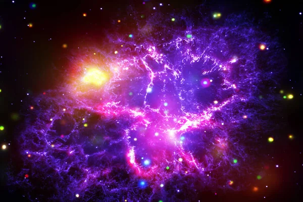 Ammasso stellare e galassia. Gli elementi di questa immagine arredata da — Foto Stock