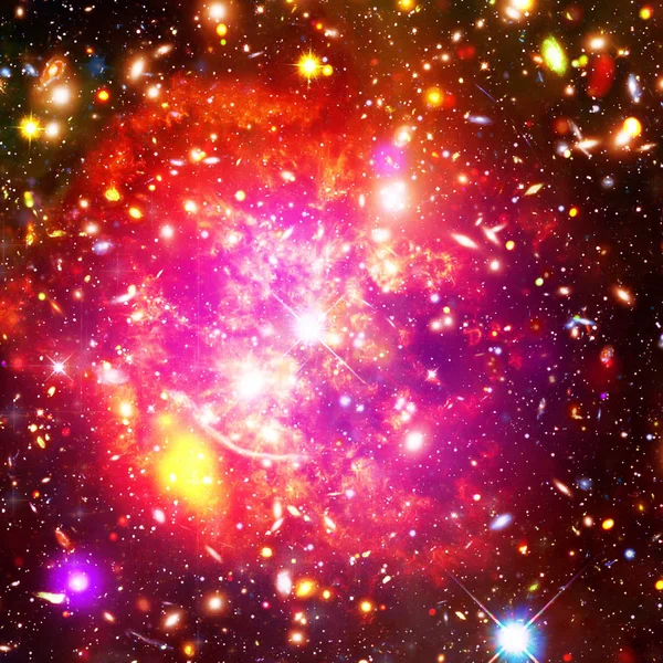 Underbar galax, nebulosa och stjärnor. Elementen i denna bild f — Stockfoto