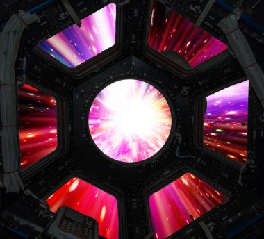 Starburst ile canlı renkli arka plan. Soyut radyal çizgiler