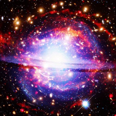 Gökada. Nasa tarafından döşenmiş bu görüntünün unsurları.
