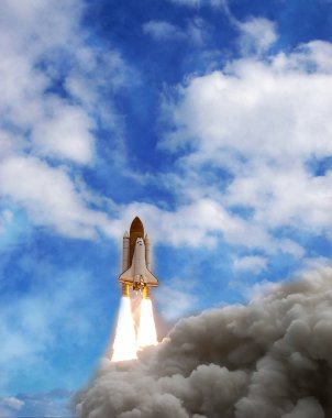 Roket uzay gemisi. Nasa tarafından döşenmiş bu görüntünün unsurları.