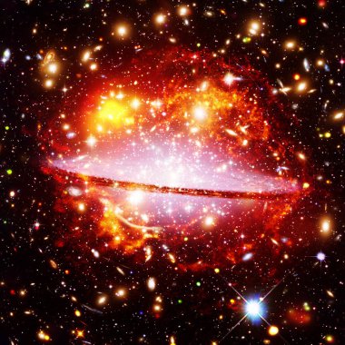 Gökada. Nasa tarafından döşenmiş bu görüntünün unsurları.