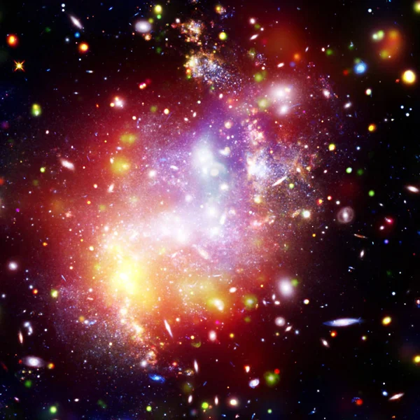 Increíble vista de galaxias y estrellas. Los elementos de esta imagen furnis — Foto de Stock