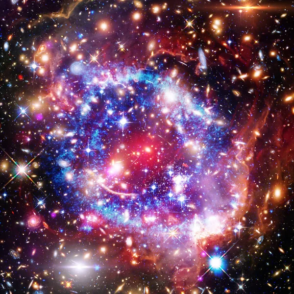 Galaxia, nebulosa y gas. Los elementos de esta imagen amueblada por — Foto de Stock