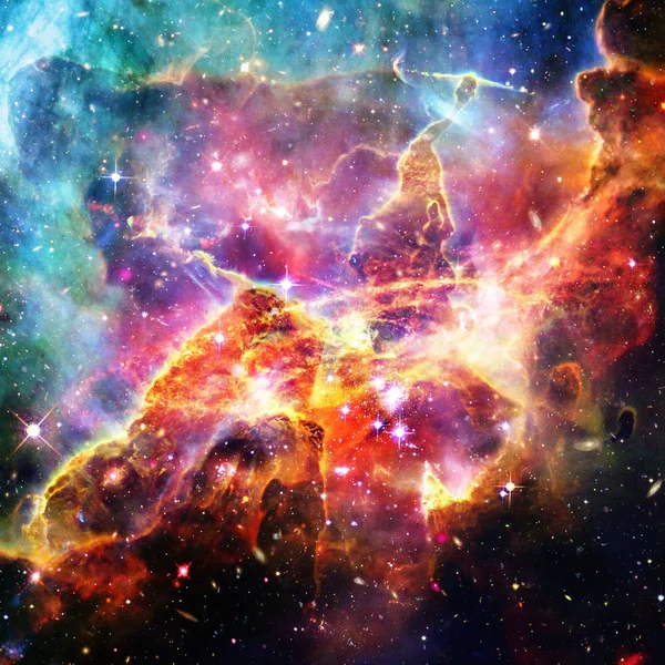 Space Background with Colorful Galaxy Cloud Nebula. The elements