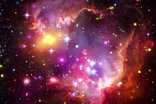 Stjärnhop och galax. De delar av denna bild som — Stockfoto