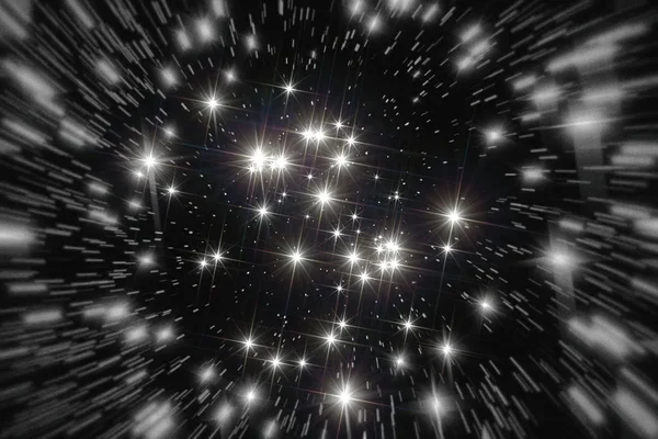 Trilha de estrelas à noite . — Fotografia de Stock