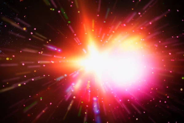 Abstrakt bakgrund av ljus explosion. Starburst. Solstrålar. Den — Stockfoto